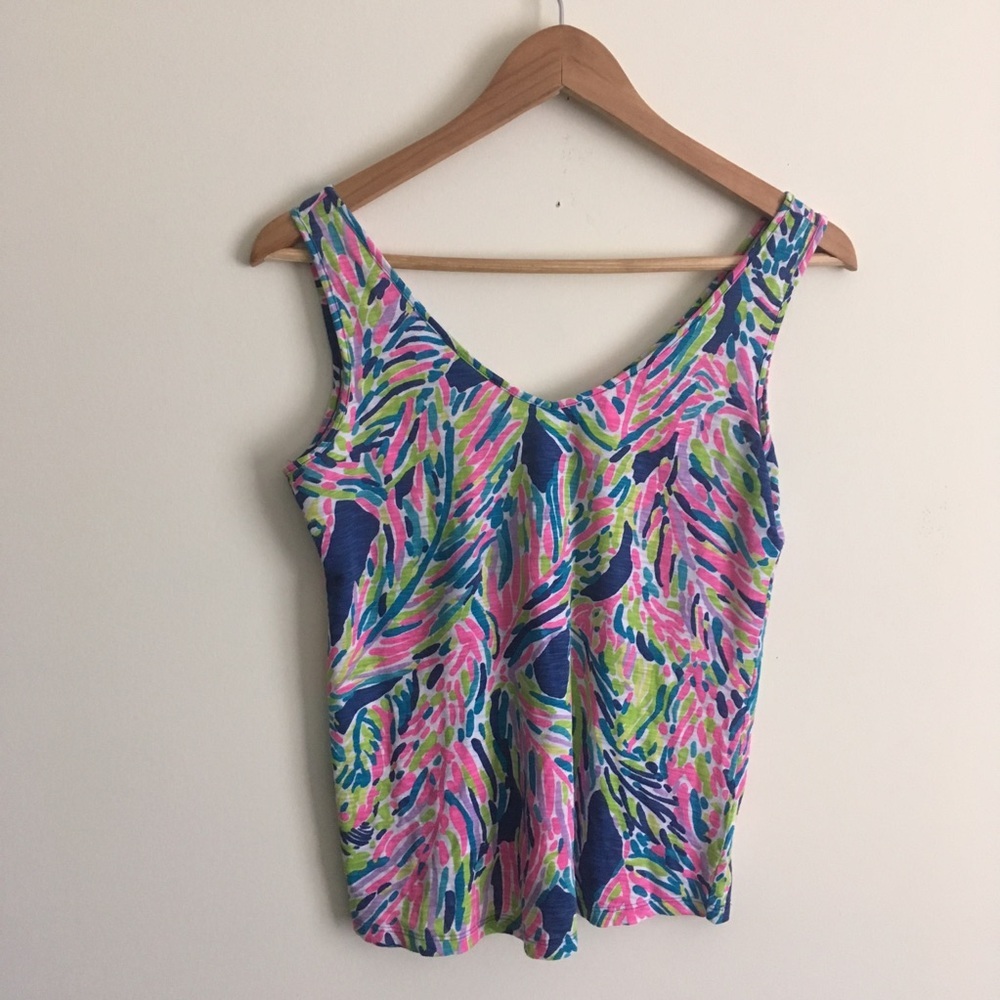 Lilly Pulitzer | Pink Printed Tank Top XXS